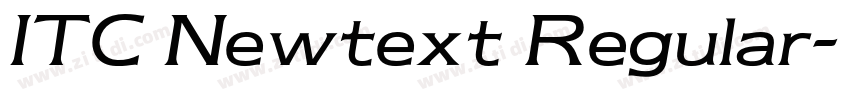 ITC Newtext Regular字体转换